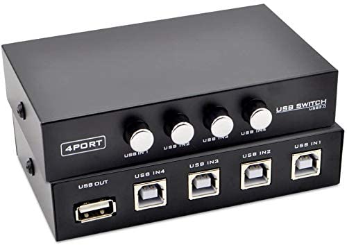 See full amazon price history chart for XIKKART Printer Switch | Sharing Switch | 4 Port USB 2.0 Manual Sharing Switch For Printer Scanner Cable Cord USB Type A Male to B Male XIKKART Printer Switch | Sharing Switch | 4 Port USB 2.0 Manual Sharing Switch For Printer Scanner Cable Cord USB Type A Male to B Male (B0BYPFP13F) Amazon Price History, Amazon Price Tracker