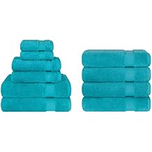 Cotton Paradise, 6 Piece Towel Set and 4 Piece Bath Towel Set Bundle