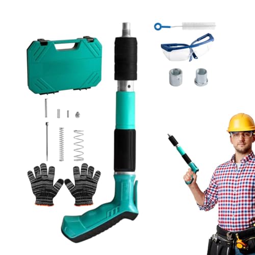 Kit Pistola De Clavos Portátil, Clavadoras Eléctricas Para Hormigón Y Carpintería, Kit Completo Con Pistola Grapadora Para Construcción Y Renovación De Muebles