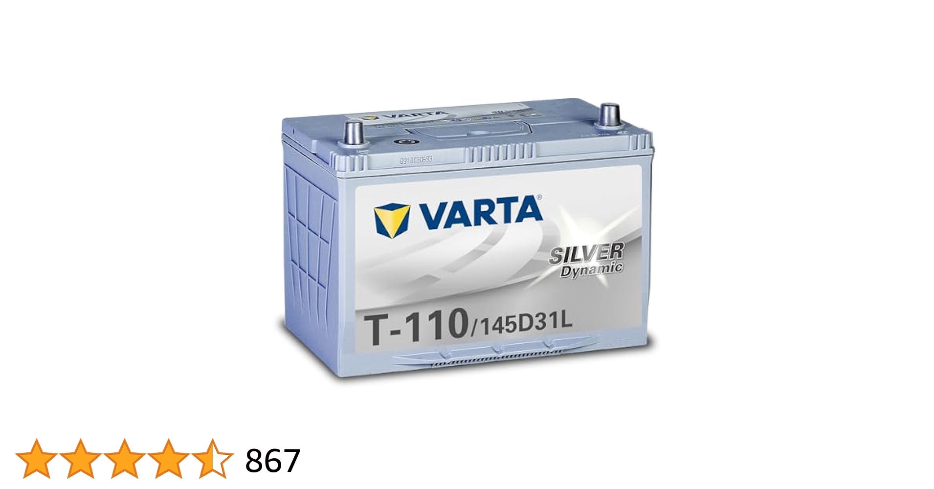 VARTA T-110/45D31L バッテリー 12V 75Ah 820A