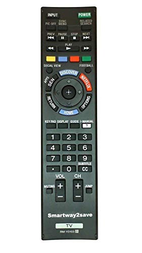 Sony RM-YD103 Replacement Smart TV Remote Control