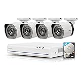 Zmodo 4 Channel HDMI NVR 4x720p HD Security Camera Smart Simplified PoE System (1TB HDD)
