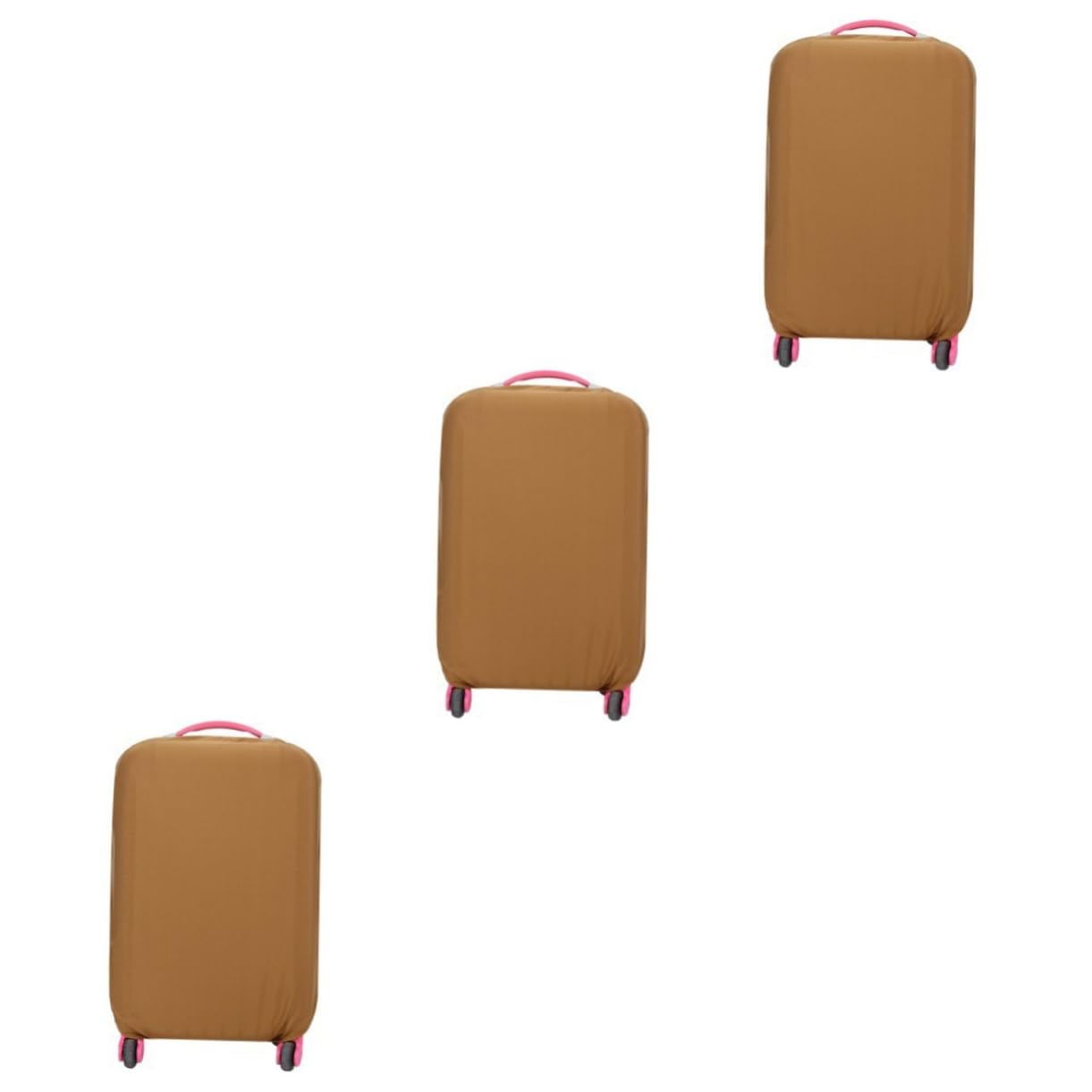 SHERCHPRY 3piezas Cubierta Elástica De Maleta De Protector para Equipaje De Color Café para De Arañazos y Suciedad
