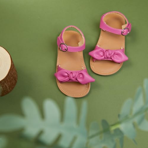 Image of ESTINE Toddler /Little Kid Girls Bow Open Toe Flat Evening Dress Sandals