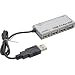 Produktbild Intos Inline Mini USB 2.0 4-Port Hub HUB USB 4 Ports 4 x USB-A/Buchse 1 x USB-A/Stecker mit Steckernetzteil Silber