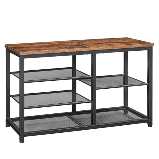 DIY Narrow Hallway Bench with Shoe Storage Plans — Space‑Saving Build 3 Rustic 5-Tier Shoe Bench with Seat