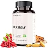 FANCYENERGY Berberine HCl Supplement with Ceylon Cinnamon & Citrus Bergamot – Botanical Formula for Daily Wellness – 120 Vegan Capsules