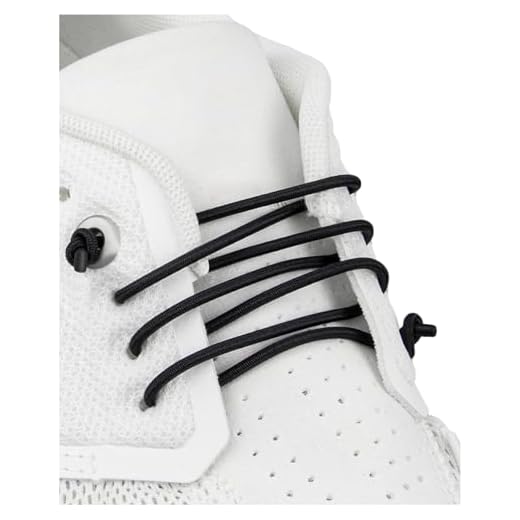 Endoto Elastic Shoelaces for ON Cloud 5 & 6 No Tie Replacements Shoes Laces Stretchy Bungee Running Training(Color:Black,Size:24Inch)
