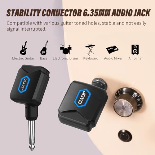 Transmisor y receptor inalámbrico para guitarra JOYO 5,8 GHz con caja de carga (JW-06), incluye sistema inalámbrico para guitarra JOYO 5,8 GHz (JW-02S) miniatura 3
