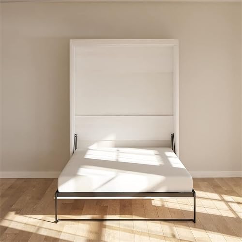 Signature Sleep Easy-Lift Queen Murphy Wall Bed And Memory Foam Mattress In Ivory Oak #TOP6