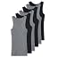 Black+grey Melange 6-pack