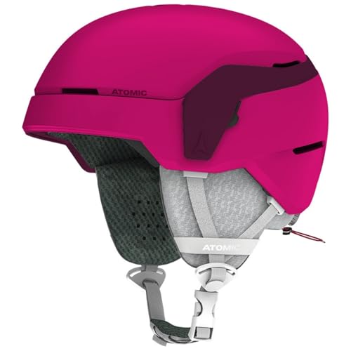 ATOMIC COUNT JR Skihelm für Kinder & Jugendliche - Berry - Größe S - Mehr Sicherheit bei Aufprällen - 360° Fit System für komfortablen Sitz - Kopfumfang 51-55 cm