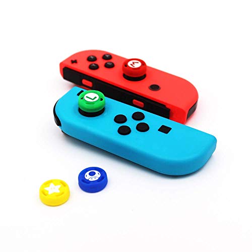 Grips de silicona para Switch y cubiertas protectoras de joystick analógico 6