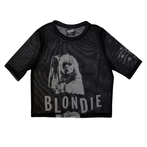Blondie Mic Stand Mesh Crop Top haut transparent respirant anti-chaleur