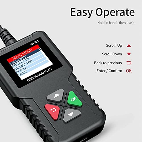 Lector de código OBDII de coche YA-101 para solucionar fallos de motor 4
