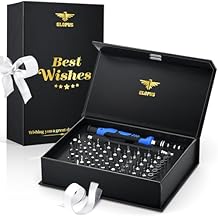 Father Day Gifts for Dad, Electronics Precision Screwdriver Sets 60-Piece with 57 Bits, Birthday Gifts for Men Boyfriend Him, Electronics Tools Kit for Phone Computer Watch Laptop Macbook Eyeglass