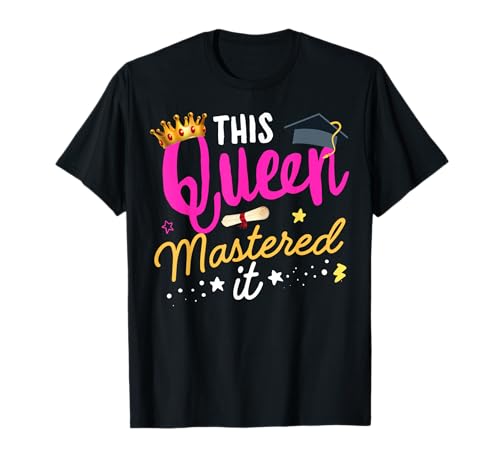 I Mastered It Masters Queen Graduación Clase de 2025 College Camiseta