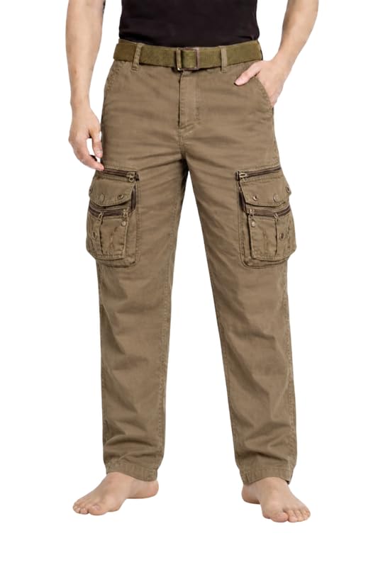 krystle Men’s Cargo Pants | Regular Fit | Multi-Pocket Utility Trousers | Casual & Outdoor Wear (Multicolor,Multisize)-picture-35