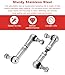 Lowering Link for BMW Touring F11 E61 E39 X5 X6 | for BMW with Rear or Full Air Suspension Adjustable Air Suspension Lowering Link Rod Used to Lower Rear Air suspension Easy to Install (1 Pair)