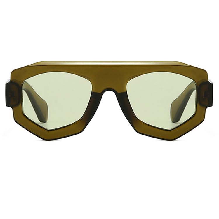 bullabulling oversized Irregular Square Sunglasses Women Men Retro Pilot Sun Glasses Fashion Trending Eyewear2
