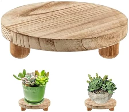 Riser Plant 10 Round Wood Riser Plant Stands Small Plant Stands I...