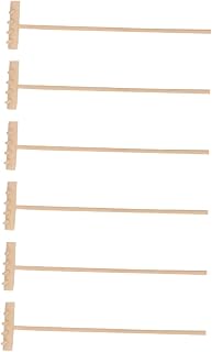 6pcs Mini Rake Playhouse Accessories Bonsai Tools Household Tools Sand and Rake for Desk Miniature Garden Decoration Zen Garden Sand Rake Micro Smoothing Sand Rake Mini Rake Suite