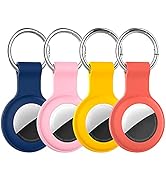 HATALKIN Keychain Compatible with Apple AirTags Case Keychain Air tag Holder Air Tag Key Ring Cas...