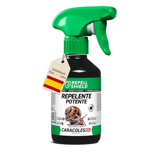 RepellShield® Spray Anti Caracoles y Babosas - Fácil Aplicación en Huertos, Plantas, Jardines - Uso Interior y Exterior - Protección Natural y Segura - Alternativa a Veneno Caracoles y Babosas - 250ml