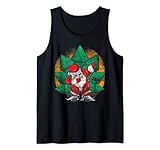 buon natale albero divertente natale dabbing babbo natale canotta