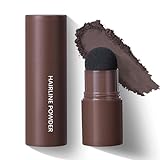 Ansatzpuder Dunkelbraun, Haaransatz Puder Ausbessern & Haarausfall Abdecken, Wasserfest & Schweißfest Haar Concealer zur Haarverdichtung, Langlebig Hairline Powder, Natürlich Haarpuder Frauen & Männer