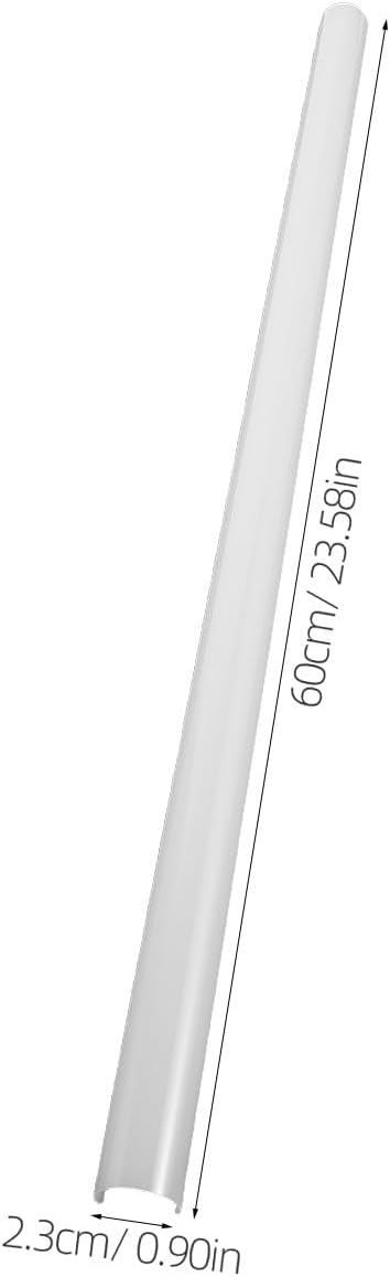 LED Lamp Diffuser Cover 23.6x0.9 Inch Plastic White