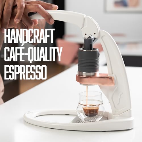 Flair UPDATED PRO 3 (Weiß) – Alle manuellen Hebel-Espressokocher mit einem Edelstahl-Brühkopf, Manometer, Schnapsspiegel und einer kleinen Größe 5 Flair UPDATED PRO 3 (Weiß) – Alle manuellen Hebel-Espressokocher mit einem Edelstahl-Brühkopf, Manometer, Schnapsspiegel und einer kleinen Größe