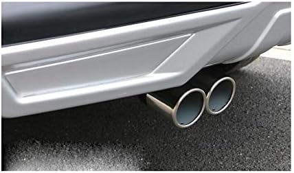 1pcs Silver Double Exit Stainless Steel Exhaust Tail Rear Muffler Tip Tailpipe Trim compatible For Kia Cerato 2010 2011 2012 2013 2014 2015 2016 2017 2018 2019 2020 2021 2022 2023 2024 2025