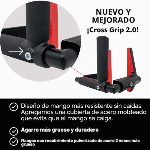 Barra de dominadas CrossGrips plegable y compacta para el hogar 2