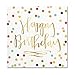 Happy Birthday Foil Design Cocktail Party Napkins - 20 Count