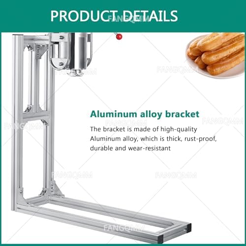 Stainless Steel Manual Vertical Churros Maker with Cream and Jam Filling, Ideals for Dessert Shops and Commercial Use 3L