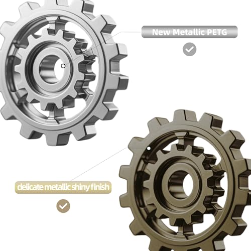 GEEETECH PETG Filament 1.75mm Metall Braun, verbesserte Hochfestigkeit 3D-Drucker Filament, Glanzfinish, ±0,03mm Präzision-1kg Spule