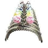 GuoFa 10 PCS/Lot Jelly Candy Beads Head Purse Frame Half_Round Coin Purse Bronze Metal Frames DIY Sewing Bag Accessories 8.5CM