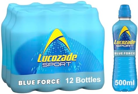 Lucozade Sport Body Fuel - Blue Force 12x500ml Isotonic sports drink, with Electrolytes and Vitamin B3 Still | Bursting with Flavour
