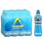 Lucozade Sport Body Fuel - Blue Force 12x500ml Isotonic sports drink, with Electrolytes and Vitamin B3 Still | Bursting with Flavour
