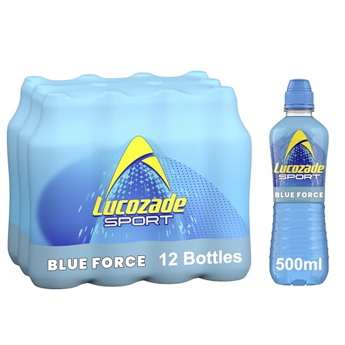 Lucozade Sport Body Fuel - Blue Force 12x500ml Isotonic sports drink, with Electrolytes and Vitamin B3 Still | Bursting with Flavour