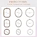 Embroidery&Cross Stitch Frames for Display,9Pcs Circle/Oval/Rectangle/Octagonal Embroidery Hoops,Circular&Oval Frames for Embroidery Perfect for Sewing, Home Decor and Embroidery