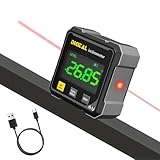 Digital Angle Finder with Electronic Laser,4-Side Magnetic Digital Angle Gauge,Digital Laser Angle Finder,Digitals Level with LCD Display,Waterproof LCD Display for Woodworking Carpentry DIY Project