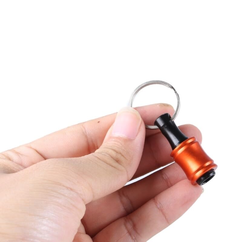 6Pcs Bit Holder Keychains 4inch Shank Screwdriver Bit Clip for Drill Bit