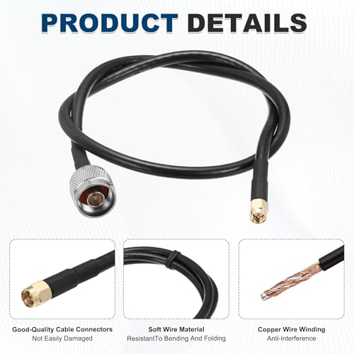 Cable LMR240 de baja pérdida SMA macho tipo N macho para 4G 5G LTE Ham 5