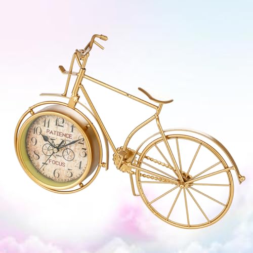 Reloj de escritorio dorado de diseño creativo en hierro fundido 6