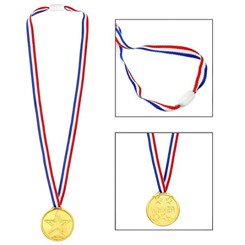 12 pièces Gagnants pour enfants Médailles en plastique Fête Enfants Jouets Jouets Prix Prix - Image 8