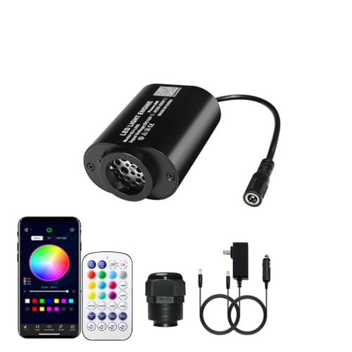 Image of AMKI Mini 6W Twinkle Sound Mode RGBW Light Source Engine Driver Remote /APP Control Starlight Box Motor for Fiber Optic Star Ceiling Light Kit