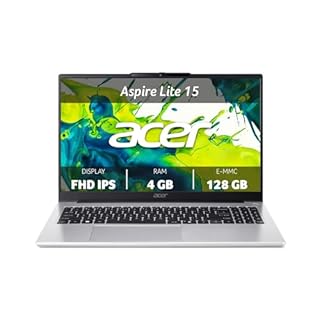 acer Aspire Lite AL15-32P-C9QZ PC Portatile, Notebook, Processore Intel Celeron N4500, RAM 4 GB DDR4, eMMC 128 GB, Display 15.6" FHD IPS, Scheda Grafica Intel UHD Graphics, Windows 11 Home in S mode
