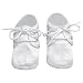 Lauren Madison Baby boy Christening Baptism Satin Shoes Cross , White, Small